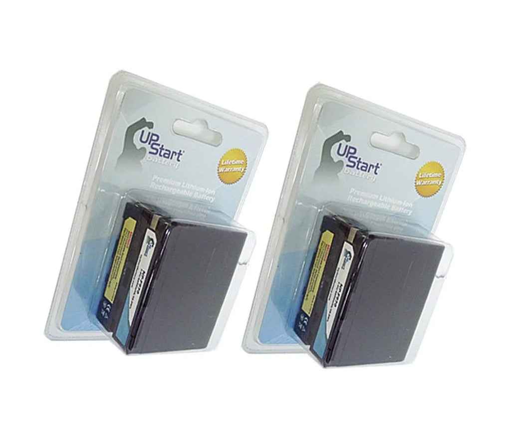 2x Pack - UpStart Battery  GV-D200 Battery - High Capacity High Capacity Replacement for  NP-F970 Digital Camera Battery (6600mAh, 7.4V, Lithium-Ion)