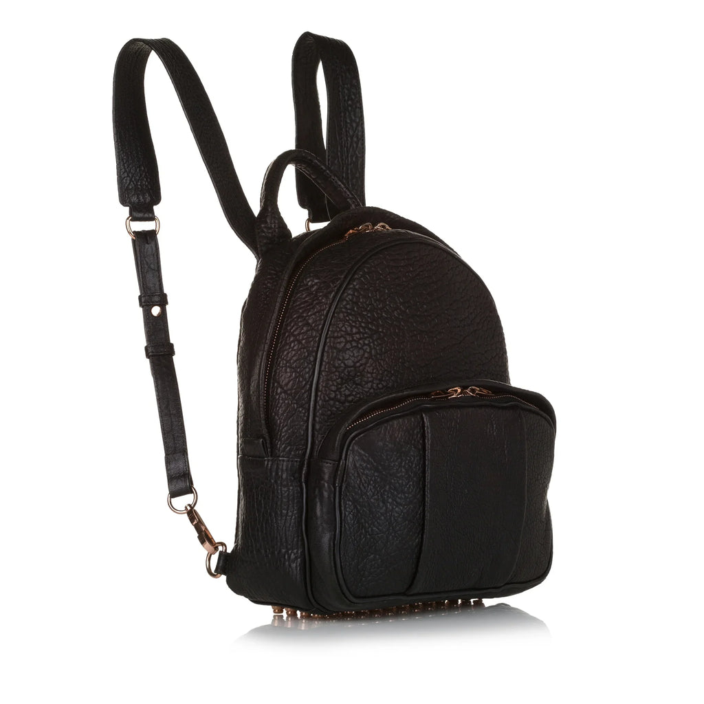 Pre-Owned Authenticated Alexander Wang Dumbo Backpack Calf Leather ebony Unisex (Good)