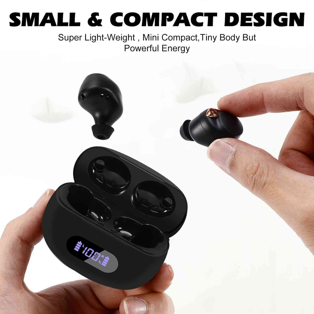 UrbanX True Wireless Bluetooth Earbuds + Charging Case, charcoal, Dual Connect, IPX5 Water Resistance, Bluetooth 5.2 Connection, Balanced, Bass Boost Compatible with  Tab M9