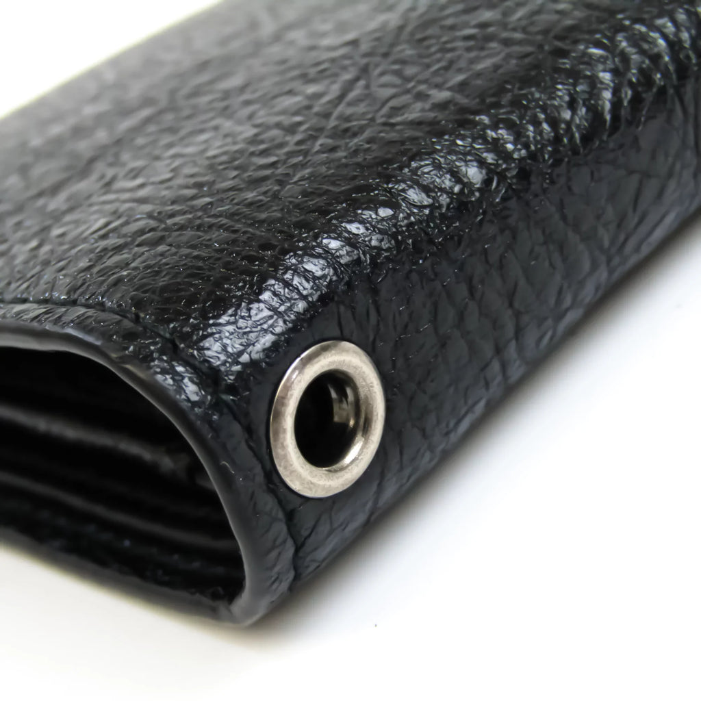 Pre-Owned Balenciaga 504934 Unisex Leather Wallet (bi-fold) charcoal (Good)