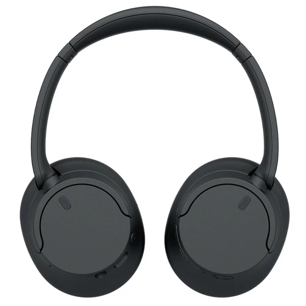WH-CH720N Wireless Noise Cancelling Headphone, ebony Bundle with Wood Headphone Display Stand Secure Tabletop Holder / Gaming Headset Hanger