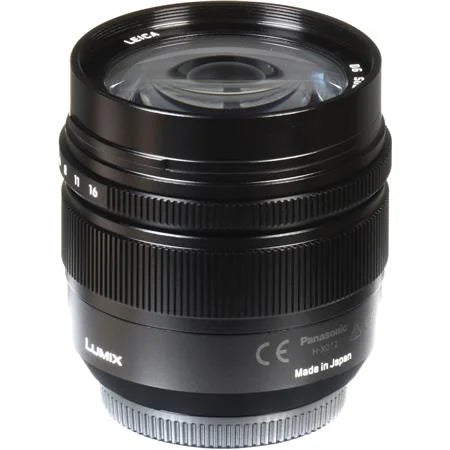 Lumix G Leica DG Summilux 12mm f/1.4 Aspherical Lens for Micro Four Thirds, charcoal