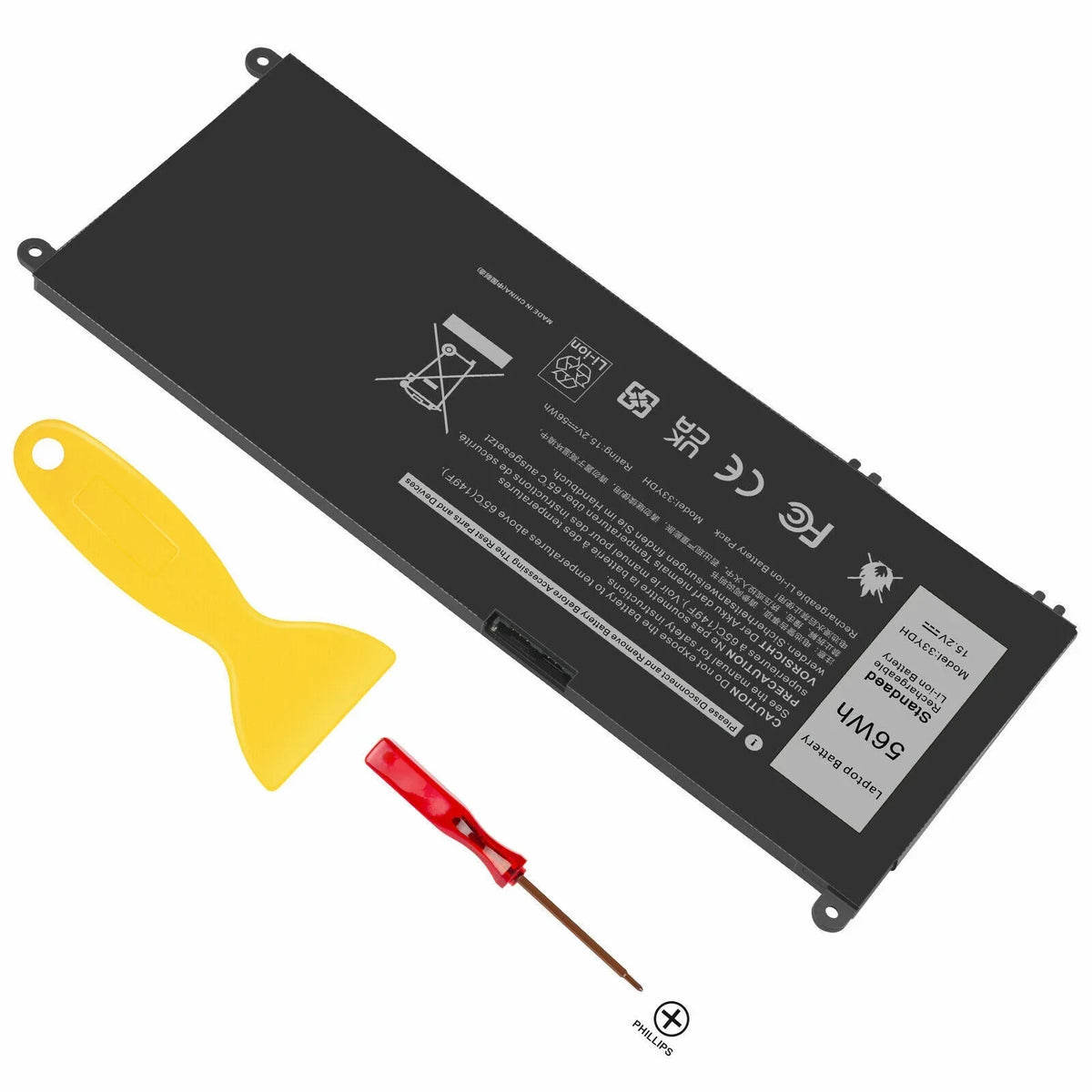 Laptop Battery for  Latitude 13 3000 3380 15 3580 3590 081PF3 P30E 451-BCDM