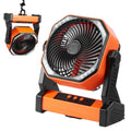 SKYSHALO 8 1 inch Portable Fan Rechargeable with LED Lantern 4 Speeds Adjustable