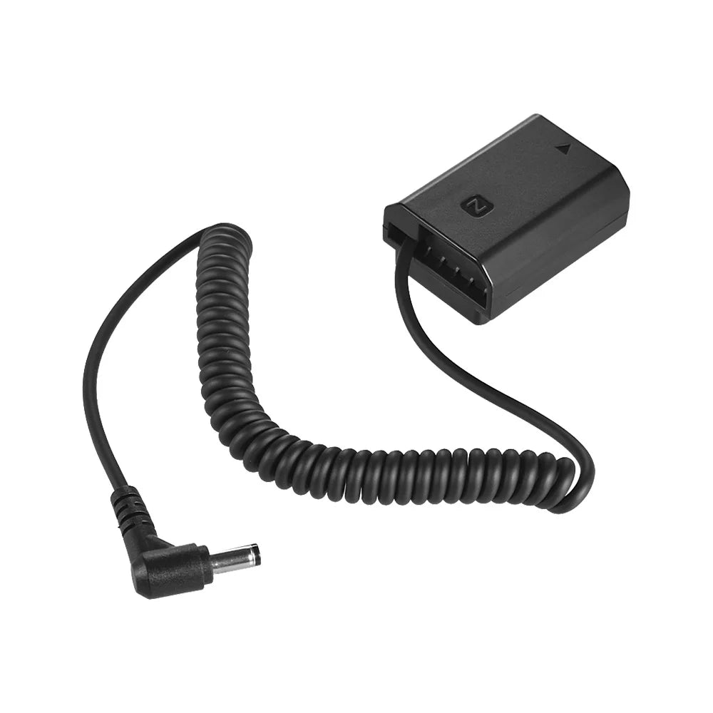 Andoer NP FZ100 Dummy Battery Pack Adapter for  A7III A9 A7RIII A7SIII, with Spring Cable