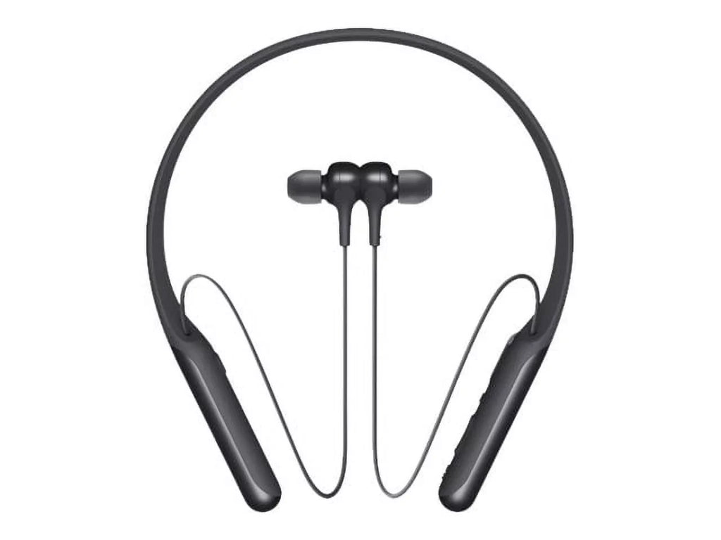 WI-C600N - Earphones with mic - in-ear - behind-the-neck mount - Bluetooth - wireless - NFC - active noise canceling - ebony