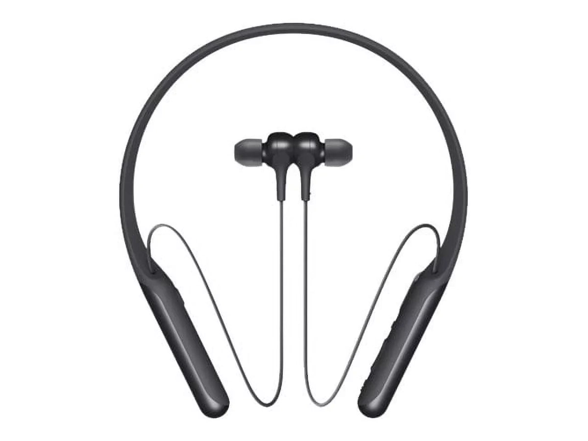 WI-C600N - Earphones with mic - in-ear - behind-the-neck mount - Bluetooth - wireless - NFC - active noise canceling - ebony
