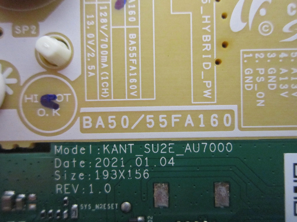 UN55TU7000BXZA Main Board/Power Board Combo (BA55FA160/BN96-51370K) 55TU7000B-370K