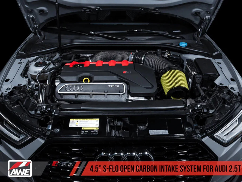 AWE Tuning 2660-15048 Open Carbon Fiber Intake for Audi RS3 & TT RS S-Flo
