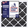 Filter King 16x22.25x1a Air Filter | 4-PACK | Carbon MERV 8 HVAC Pleated A/C Furnace Filters | MADE IN USA | Actual Size: 16 x 22.25 x .75"