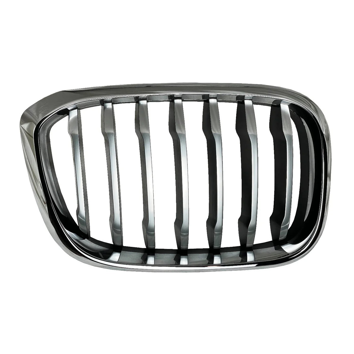 New Aftermarket  Premium Fit Chrome / ebony / Silver Passenger Side Grille 51137478670 fits 2018-2021  X3::With XLine and without M Package