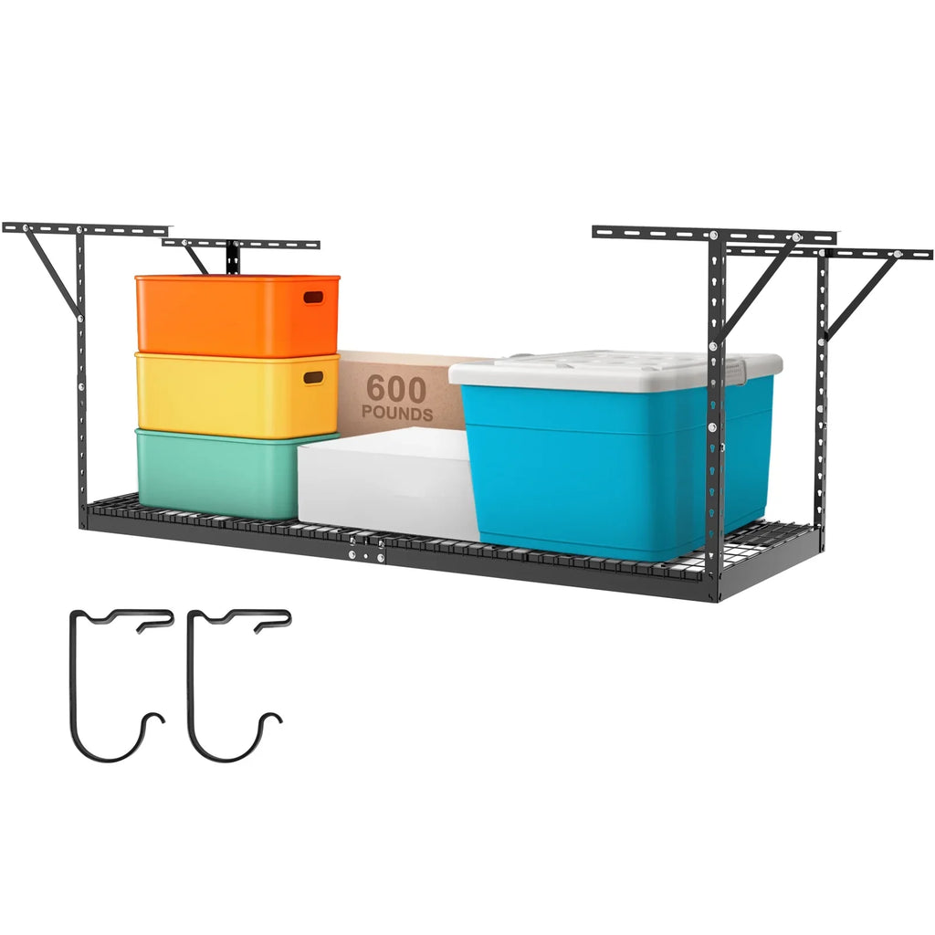SKYSHALO Overhead Adjustable Garage Storage Stand 36x96in Ceiling Stand 600lb charcoal