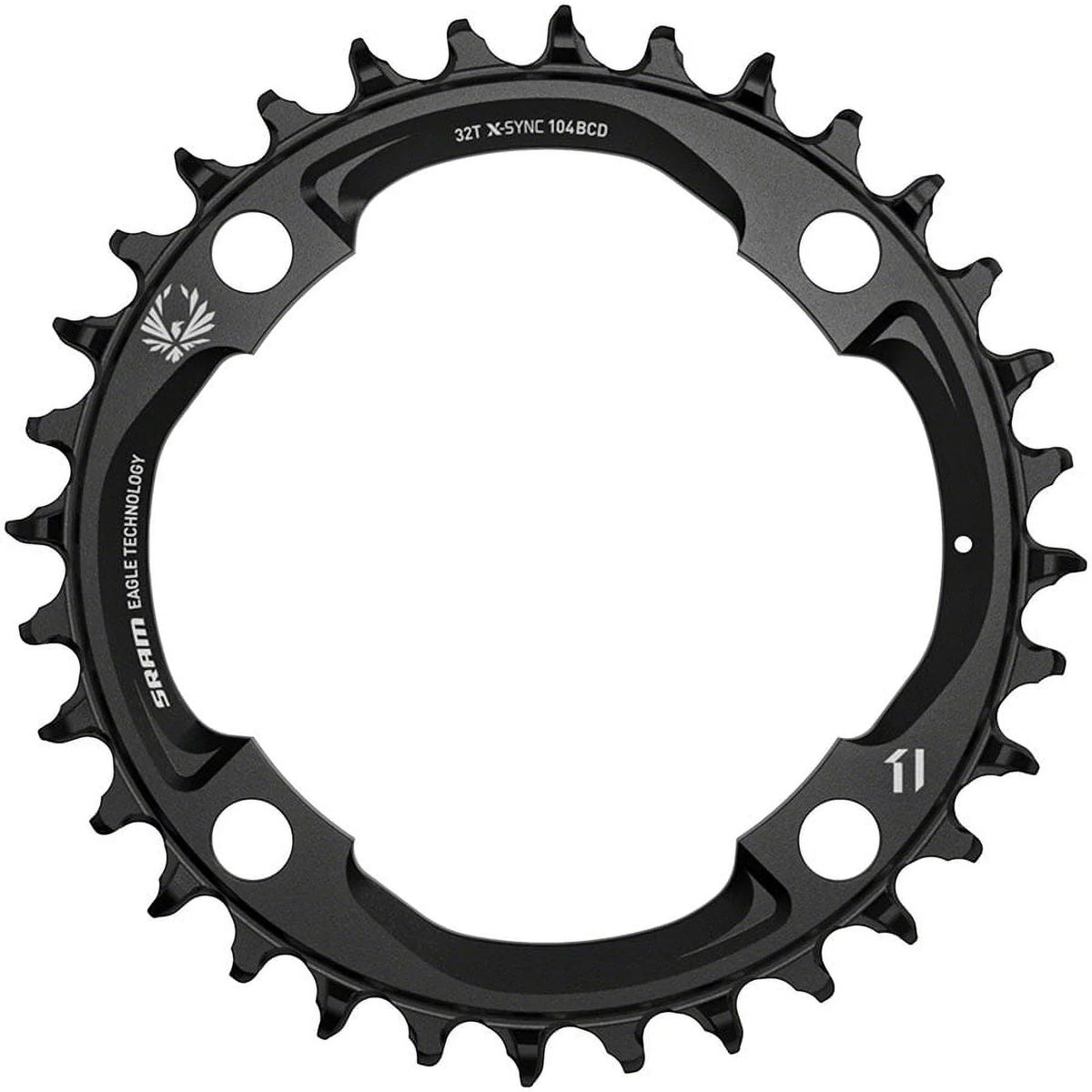 SRAM X-Sync 2 Eagle Chainring - 32t, 104mm BCD, 12-Speed, Aluminum, ebony (Mahle)