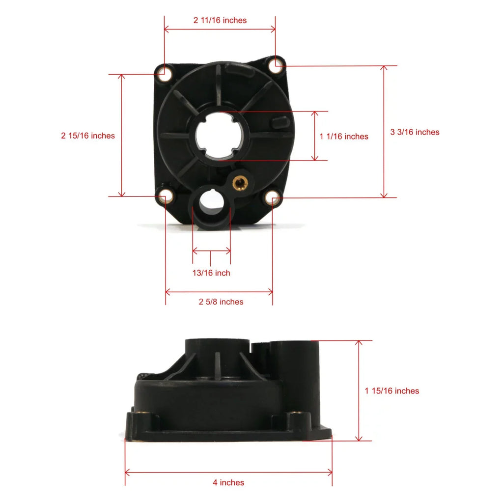 The ROP Shop | Water Pump Impeller Kit For 1979 Evinrude 75  75943R Outboard With 15" Transom