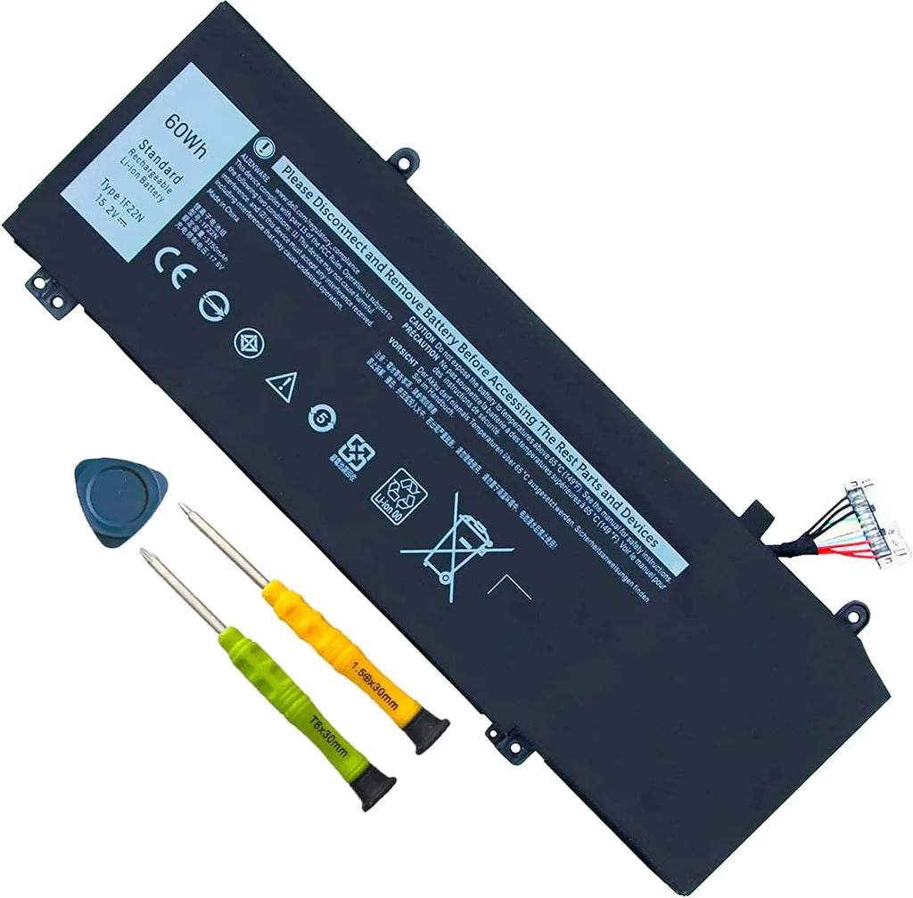 1F22N Laptop y, 15.2V 60Wh 3750mAh 4-Cell Compatible with  Alienware M15 M17 R1 G7 7590 7790 G5 5590-D2783W