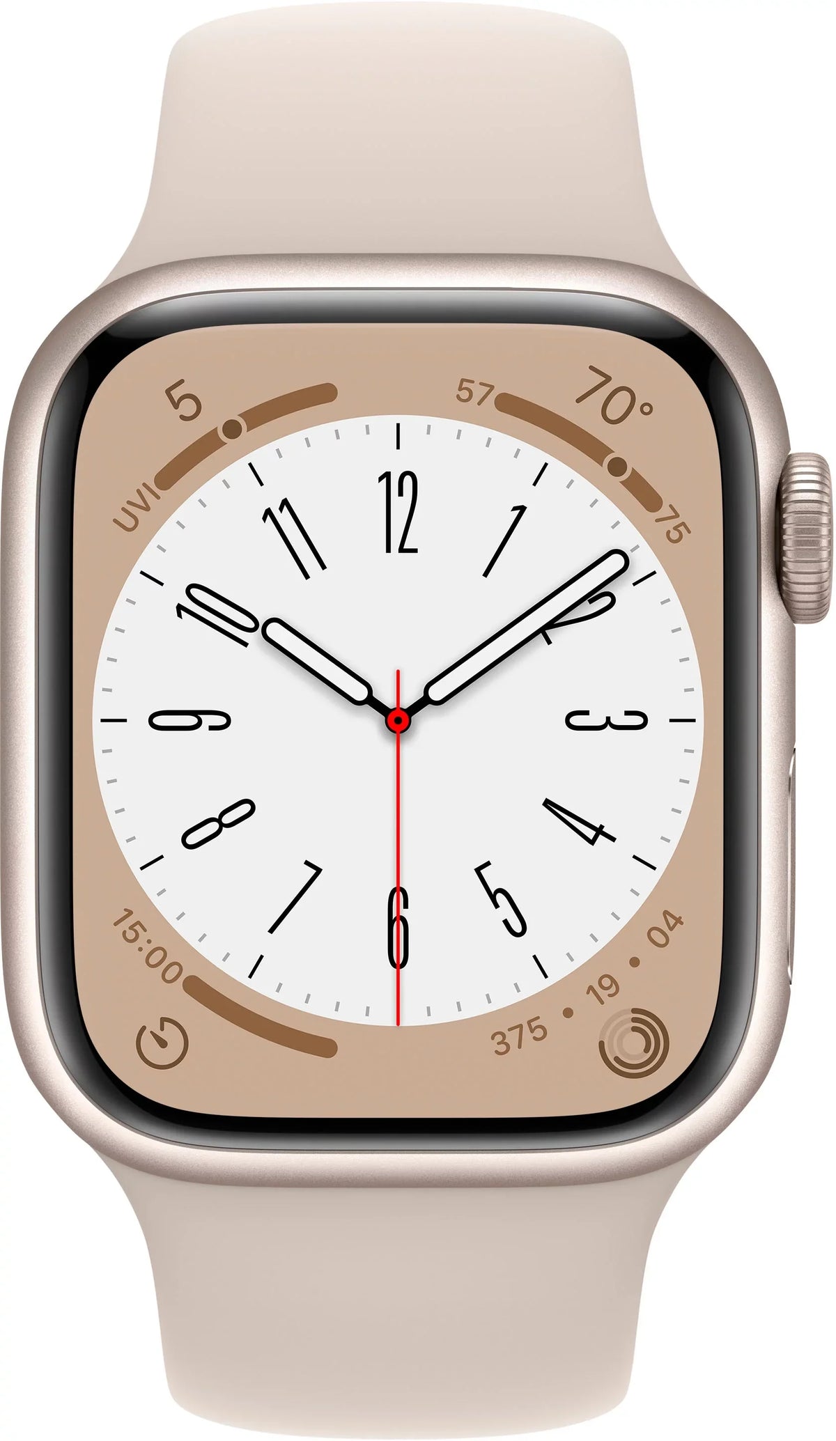 Restored  Watch Gen 8 Series 8 41mm Starlight Aluminum Starlight Sport Band MNUF3LL/A (Refurbished)