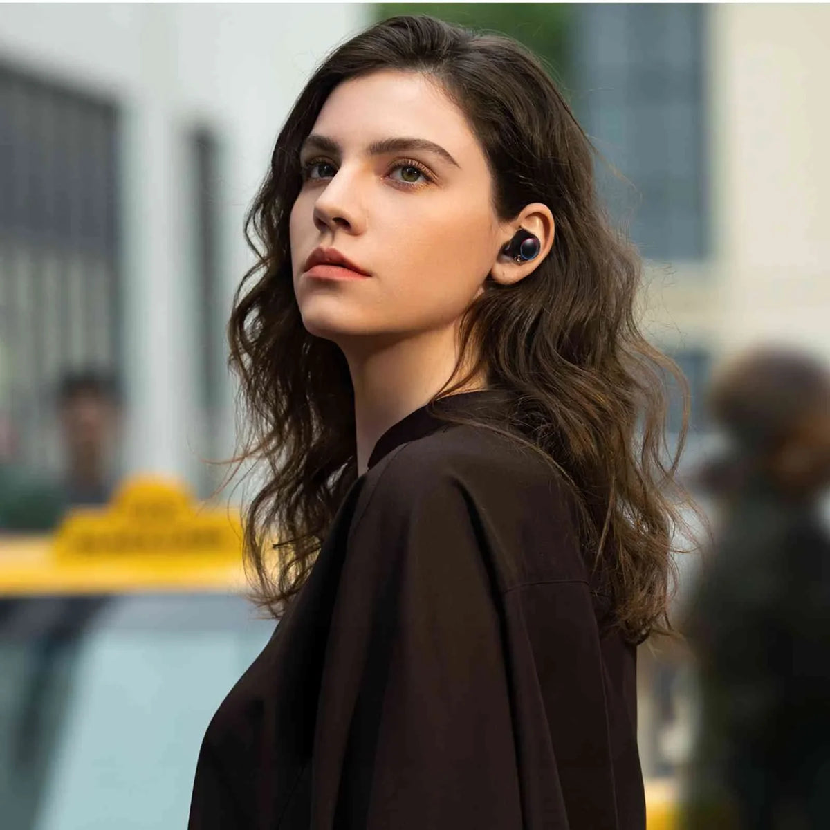 UrbanX True Wireless Bluetooth Earbuds + Charging Case, charcoal, Dual Connect, IPX5 Water Resistance, Bluetooth 5.2 Connection, Balanced, Bass Boost Compatible with  Tab M9