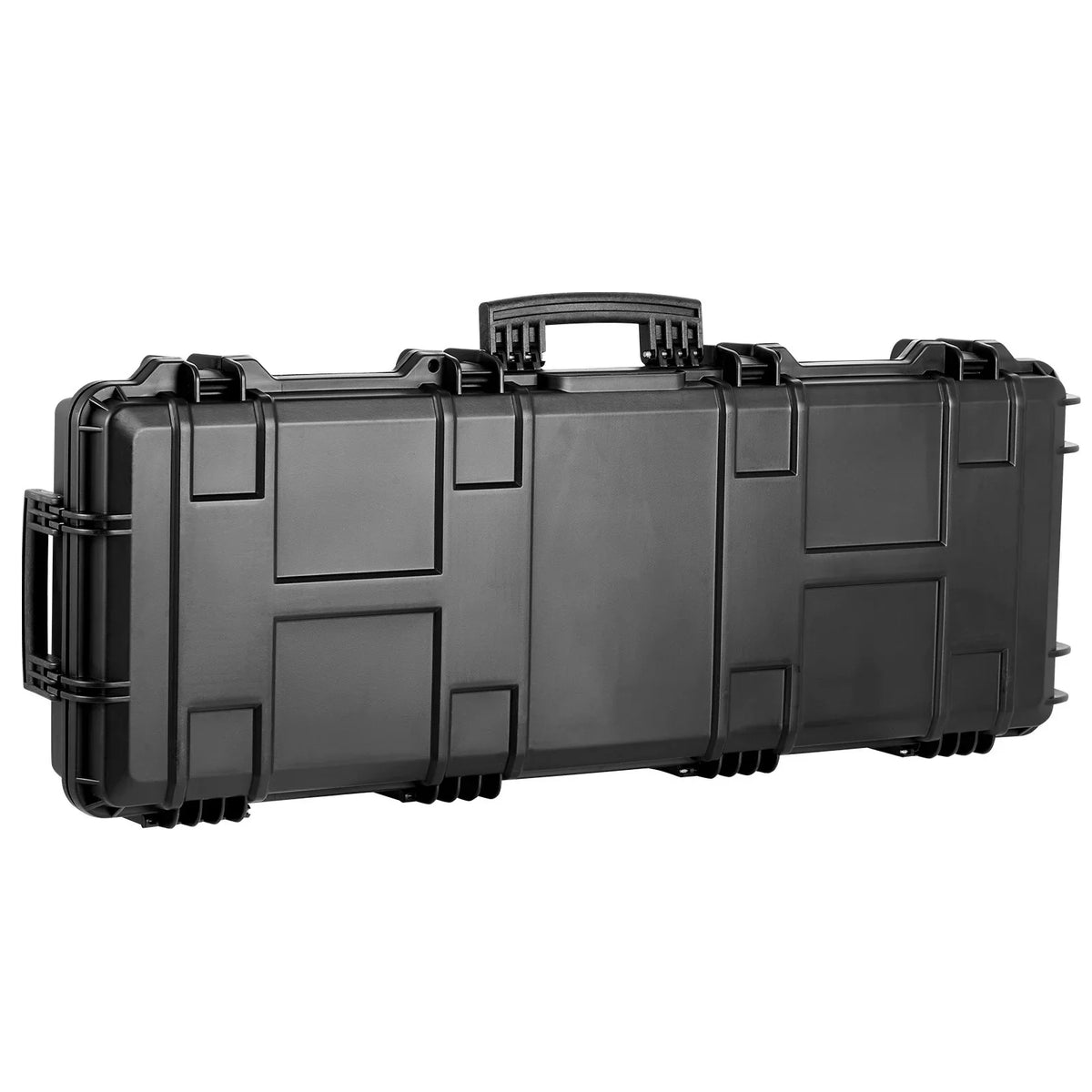 SKYSHALO Rifle Case, Rifle Hard Case with 3 Layers Fully-protective Foams, 42 1 inch lockable Hard Gun Case with Wheels, IP67 Waterproof & Crushproof, for Two Rifles or Shotguns, Airsoft Gun