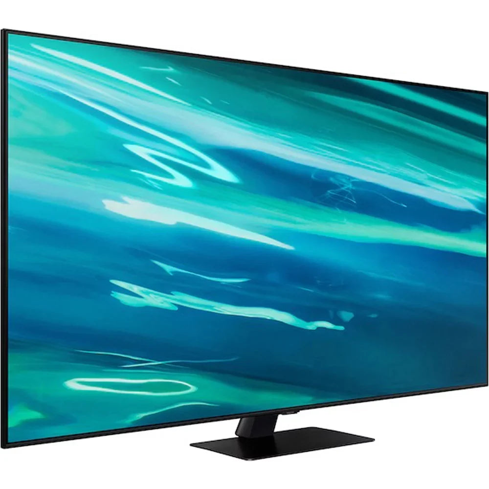 Restored  QN55Q80AA 55 inch QLED 4K UHD Smart TV (2021) Bundle with 2 Year Premium Extended Protection Plan (Refurbished)