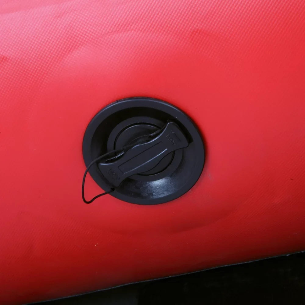 Camping Survivals 10ft polyvinyl chloride 330kg Water Adult Assault Boat Red charcoal