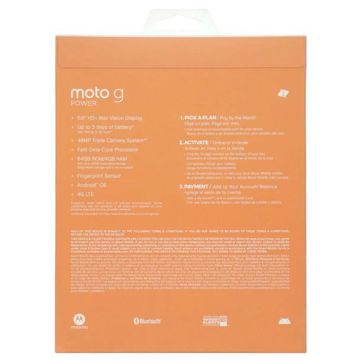 Boost Mobile | Motorola Moto G Power | 64 GB | charcoal | Prepaid Smartphone | New