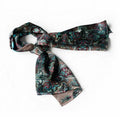 Blancho  dark & Blue Paisley Patterns Revitalized Style Soft Silk Scarf/Wrap/Shawl - Large