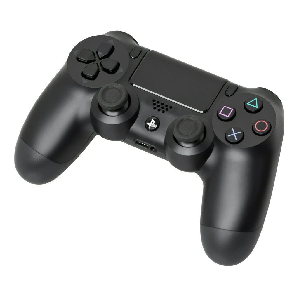 PlayStation 4 500GB Gaming Console dark with Charging Dock Headset 2 Controller Bolt Axtion Like New