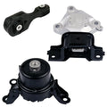 K3125 Engine Motor&Transmission Mount Set For 2015-2020 Honda Fit EX EX-L 1.5L AUTO | A65095 A65063 A65062