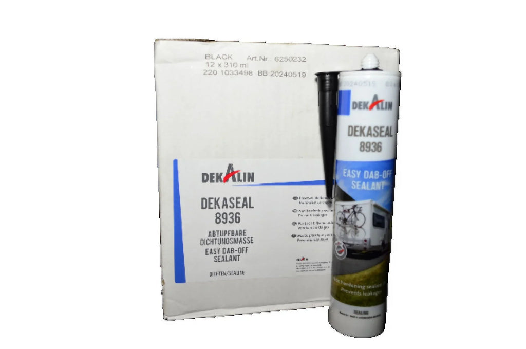 DEKALIN Dekaseal 8936 2 Pack 310ml Cartridge Plastic-Elastic ebony Sealant / Adhesive