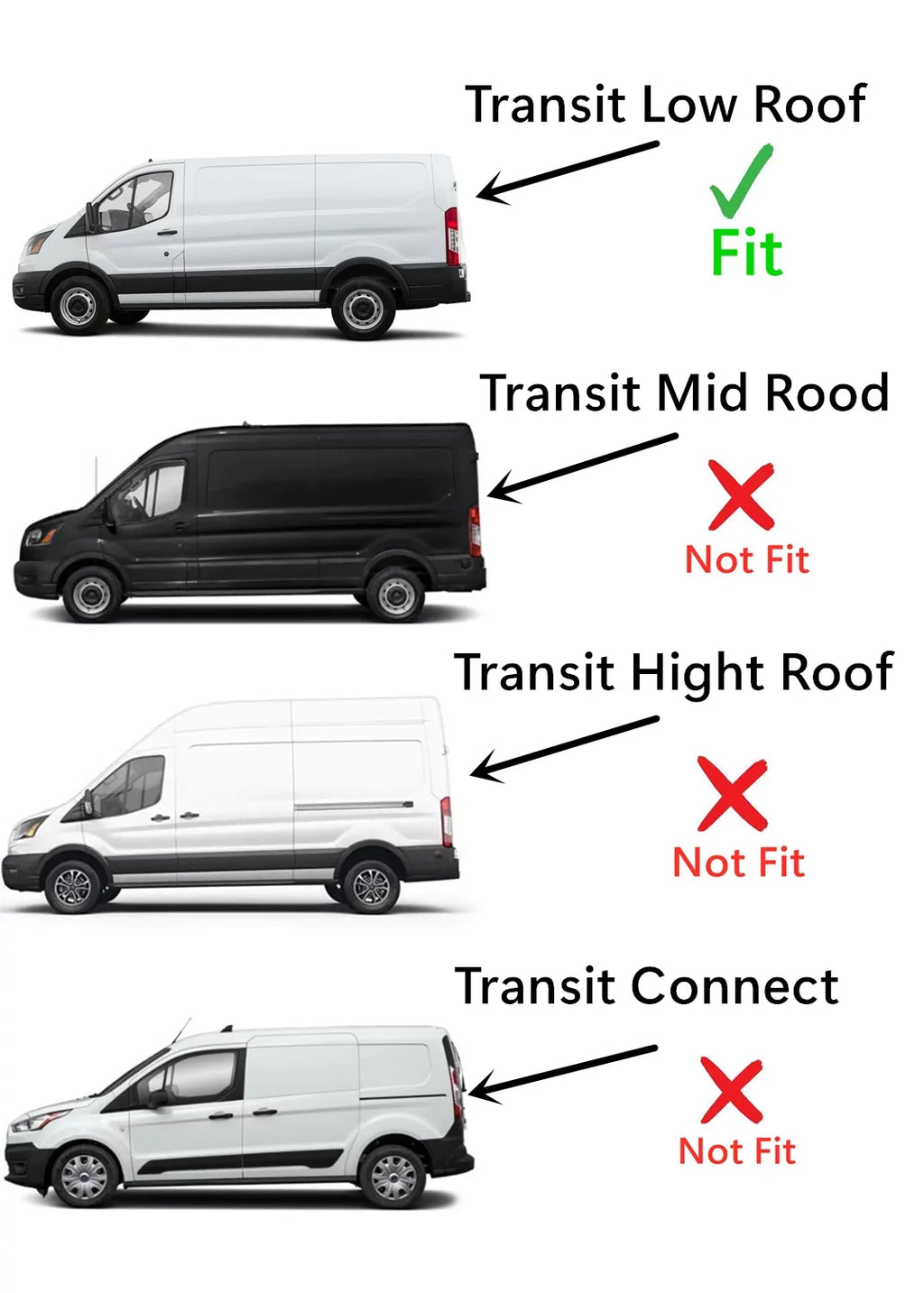Driver Left Side Front Door Window Door Glass Compatible with  Transit 83.2" Low-Roof Van 2015-2022 Models