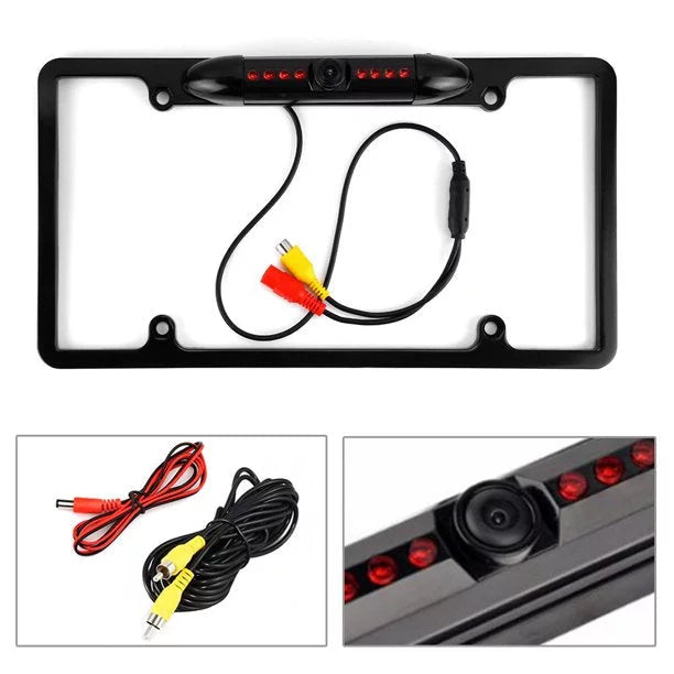 Backup Camera Rearview License Plate Waterproof for Kenwood DDX-512 DDX512 dark