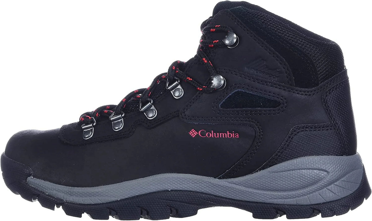 Columbia Womens Newton Ridge Plus Boot 10 Wide dark/Poppy Red