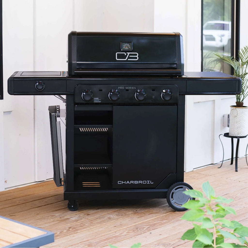 Char-Broil Pro Series™ 4-Burner Gas Grill and Griddle with Side Burner