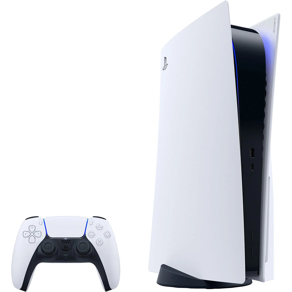 PlayStation_PS5 Video Game Console (Disc Edition) – God of War Ragnarök Bundle –with Extra White Dualsense Controller, Cefesfy