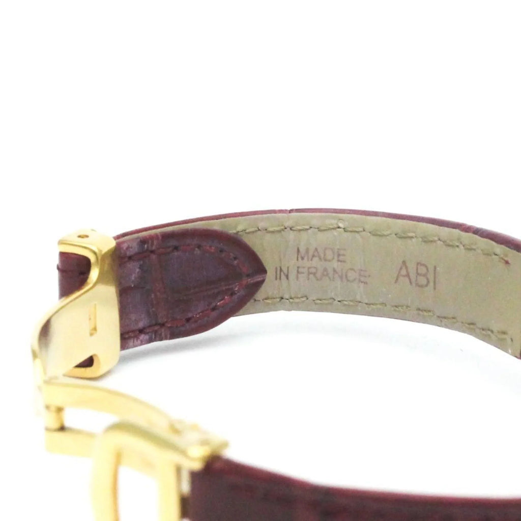 Pre-Owned CARTIER Must Colisee Gold Plated Leather Quartz Ladies Watch BF568960 (Good)