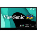 ViewSonic VX1655 15.6 1 inch 1080p FHD Portable LED IPS Monitor with 2 Way Powered 60W USB C, Mini HDMI, Dual Speakers, and Built in Stand with Tripod mount