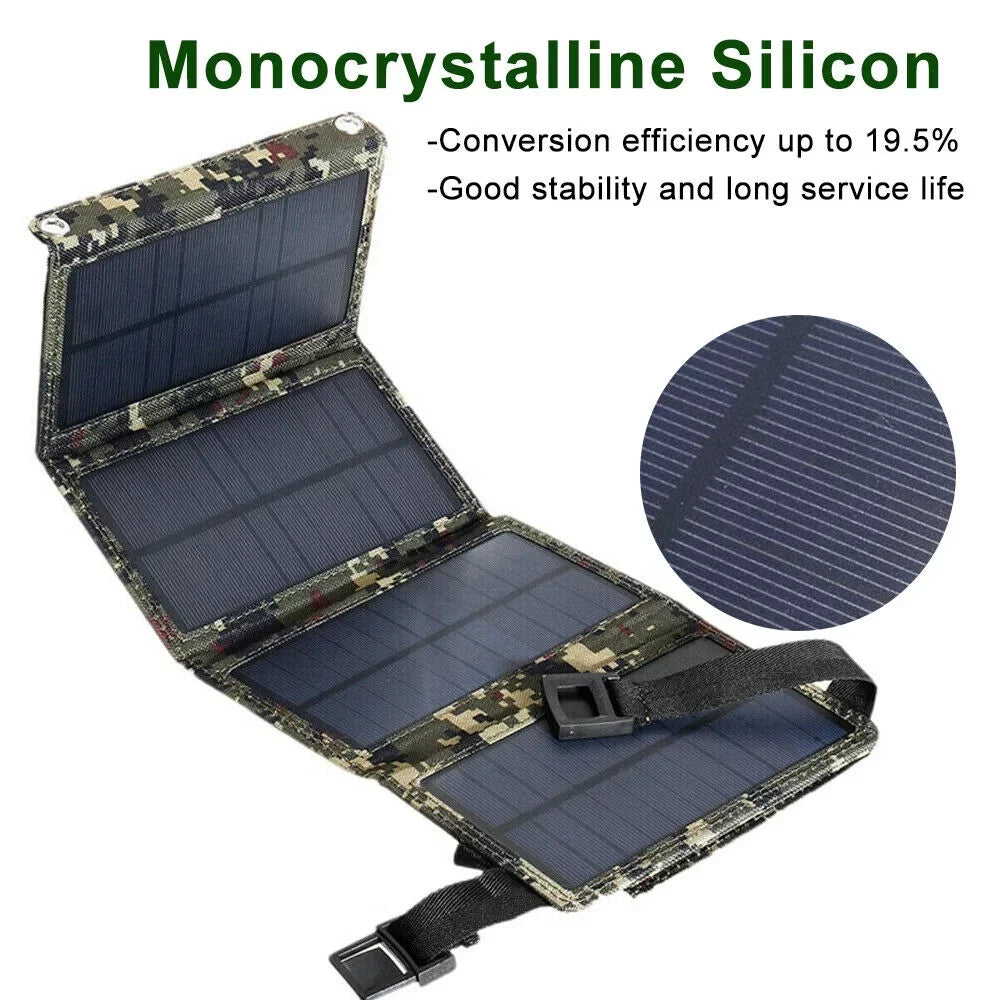 OnemayshipOnemayship Foldable Outdoor 80W USB Solar Panel Portable Phone Charger Camping Hiking Rechargeable Battery High Quality