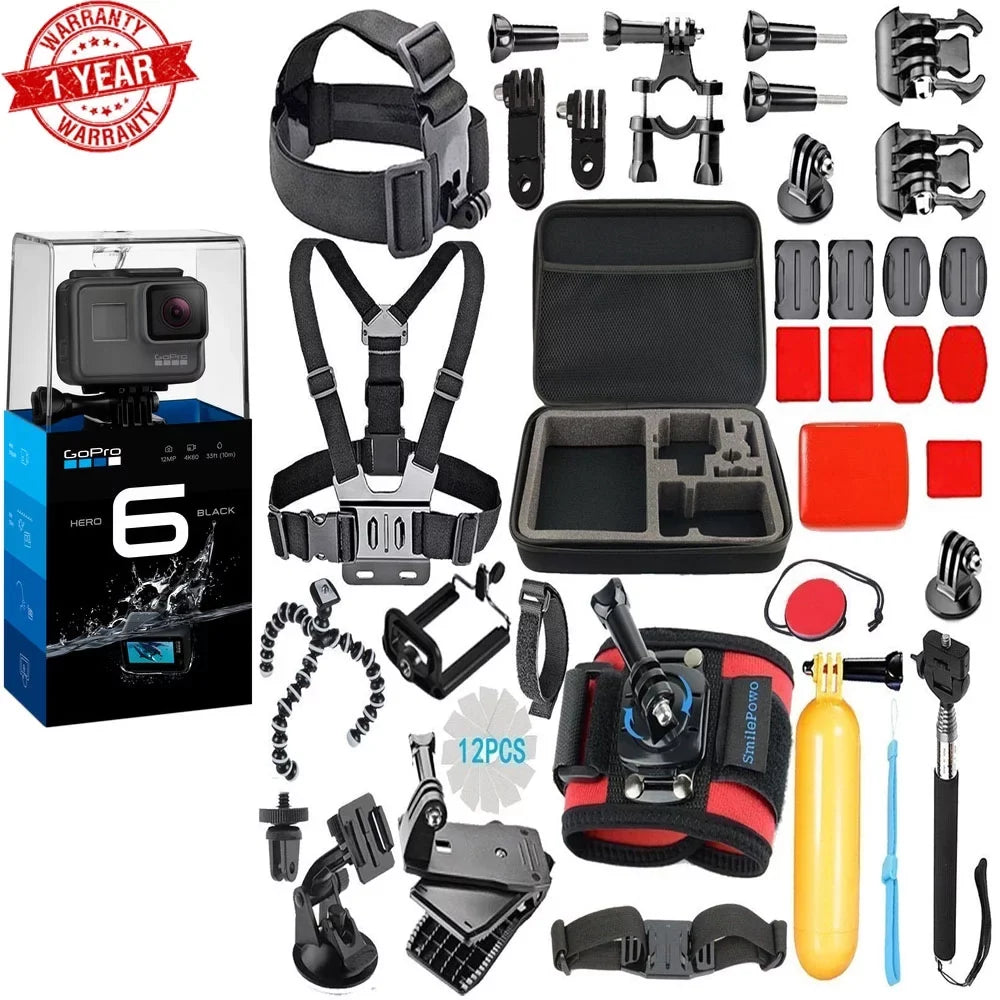 GoPro HERO6 dark W/ Accessory Bundle Set