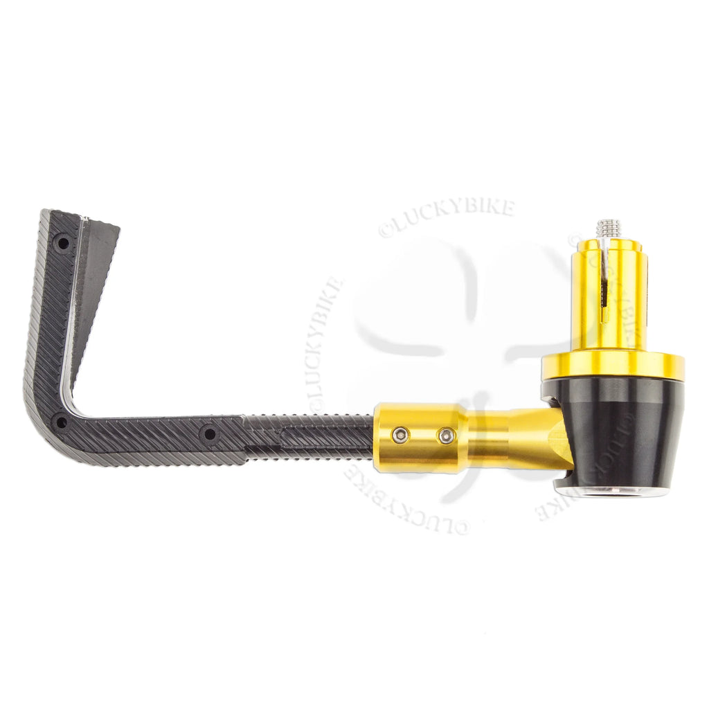 Gold Lever Guard 7/8" & 6mm CNC Race Universal Hand Block polyvinyl chloride Bar End