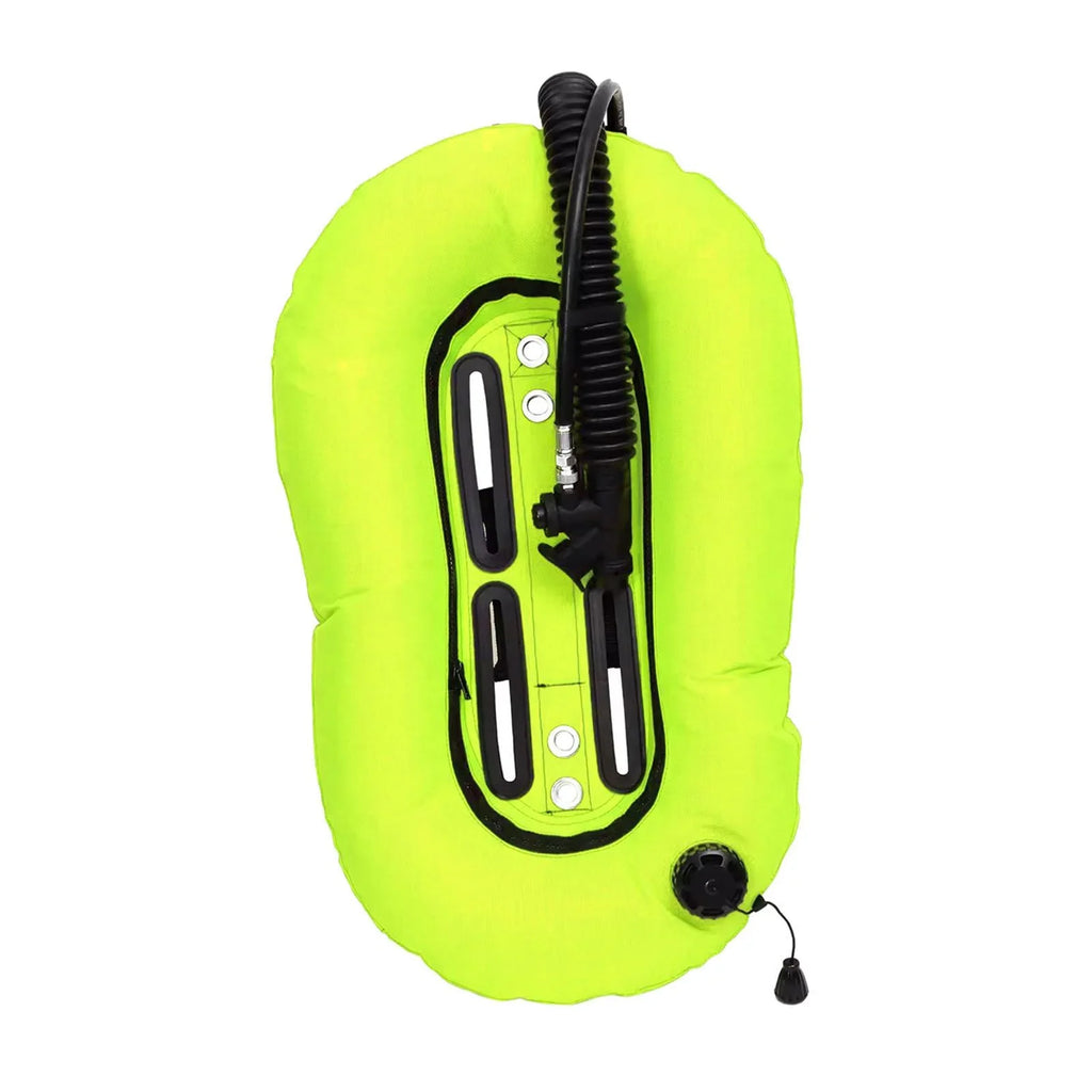 funtasica Scuba Diving Donut Wing Single Tank,BCD Buoyancy Compensator,Easy to Use,Durability Scuba BCD Set for Snorkeling Diving Adult Yellow
