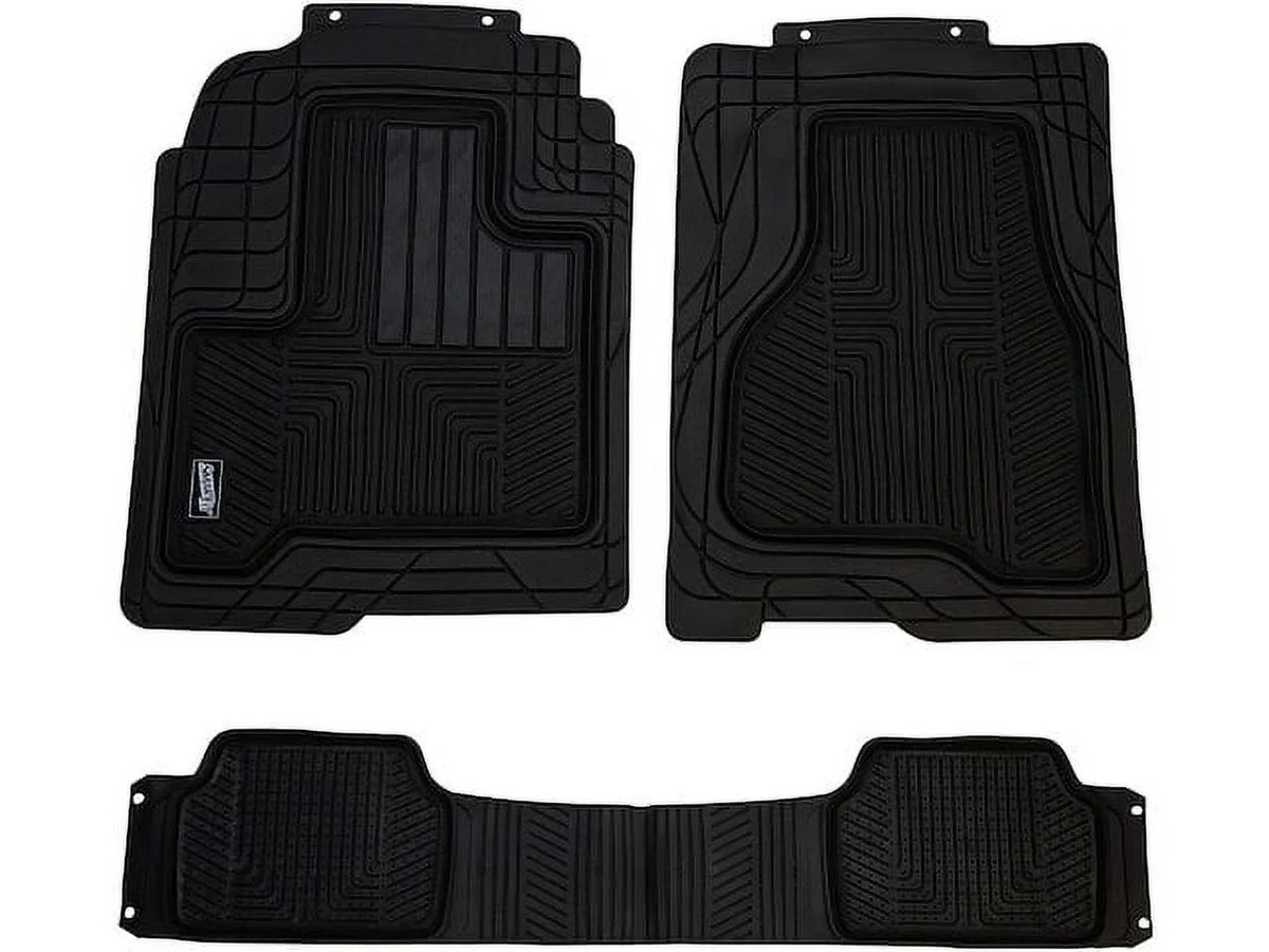 Floor Mat Set 3 Piece - Compatible with 2008 - 2019 Nissan Rogue 2009 2010 2011 2012 2013 2014 2015 2016 2017 2018