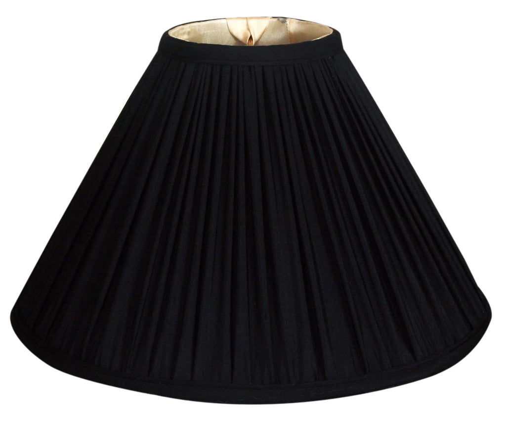 Royal Designs 12" Coolie Empire Gather Pleat Lamp Shade charcoal