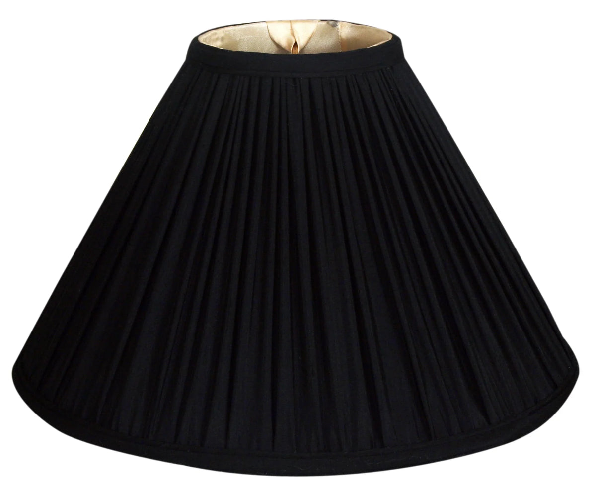 Royal Designs 12" Coolie Empire Gather Pleat Lamp Shade charcoal