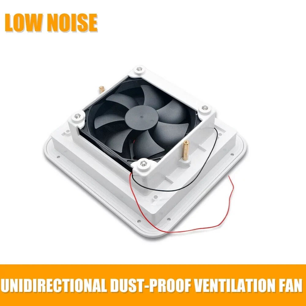 Caravan Roof Vent Cover, Opens For Easy Cleaning, Aerodynamic Design, Easily Mounts to RV With Included Hardware - (White)