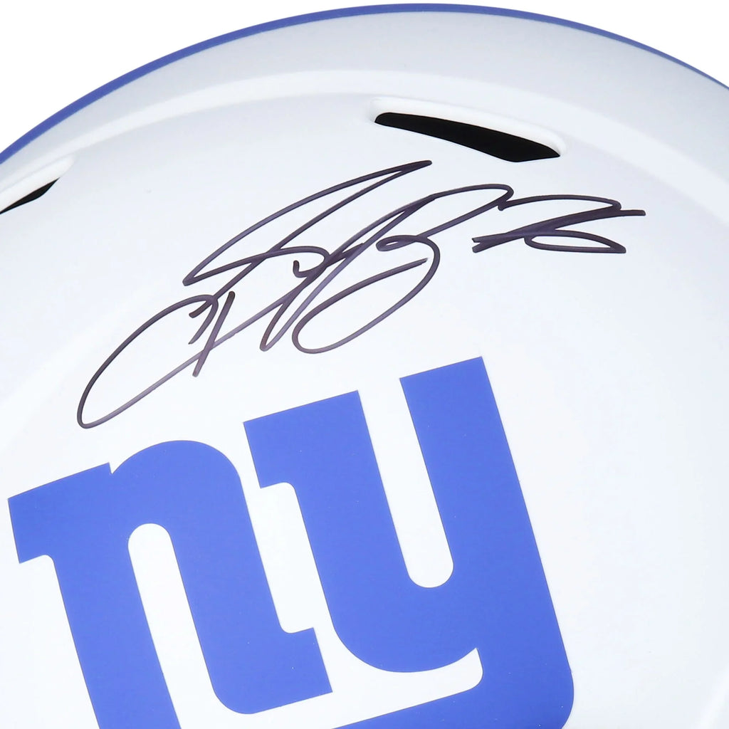 Saquon Barkley New York Giants Autographed Riddell Lunar Speed Replica Helmet