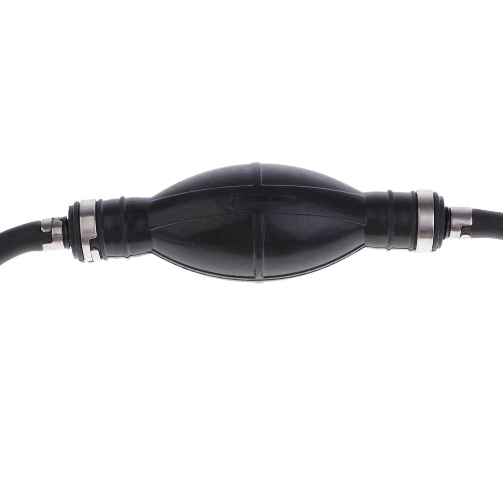 Boat Motor Fuel Line Hose with Connector And Primer Bulb Outboard Motors - ebony, 6.5x11mm