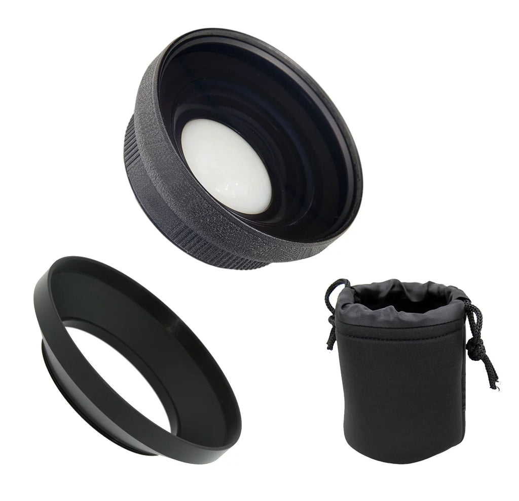 Alpha A6500 HD (High Grade) Ultra Wide Angle Conversion Lens (Low Profile) + (Rings 40.5, 49, 55 & 62)