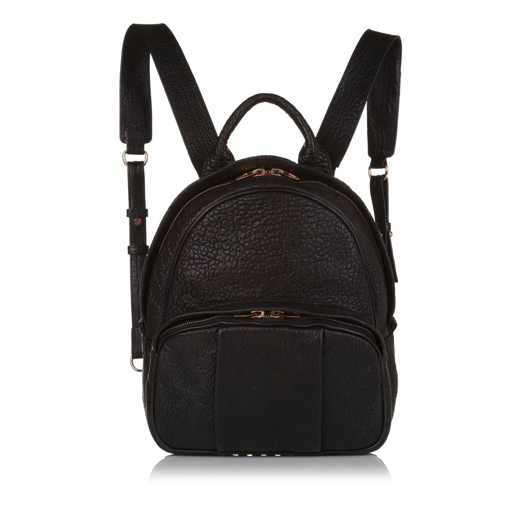 Pre-Owned Authenticated Alexander Wang Dumbo Backpack Calf Leather ebony Unisex (Good)