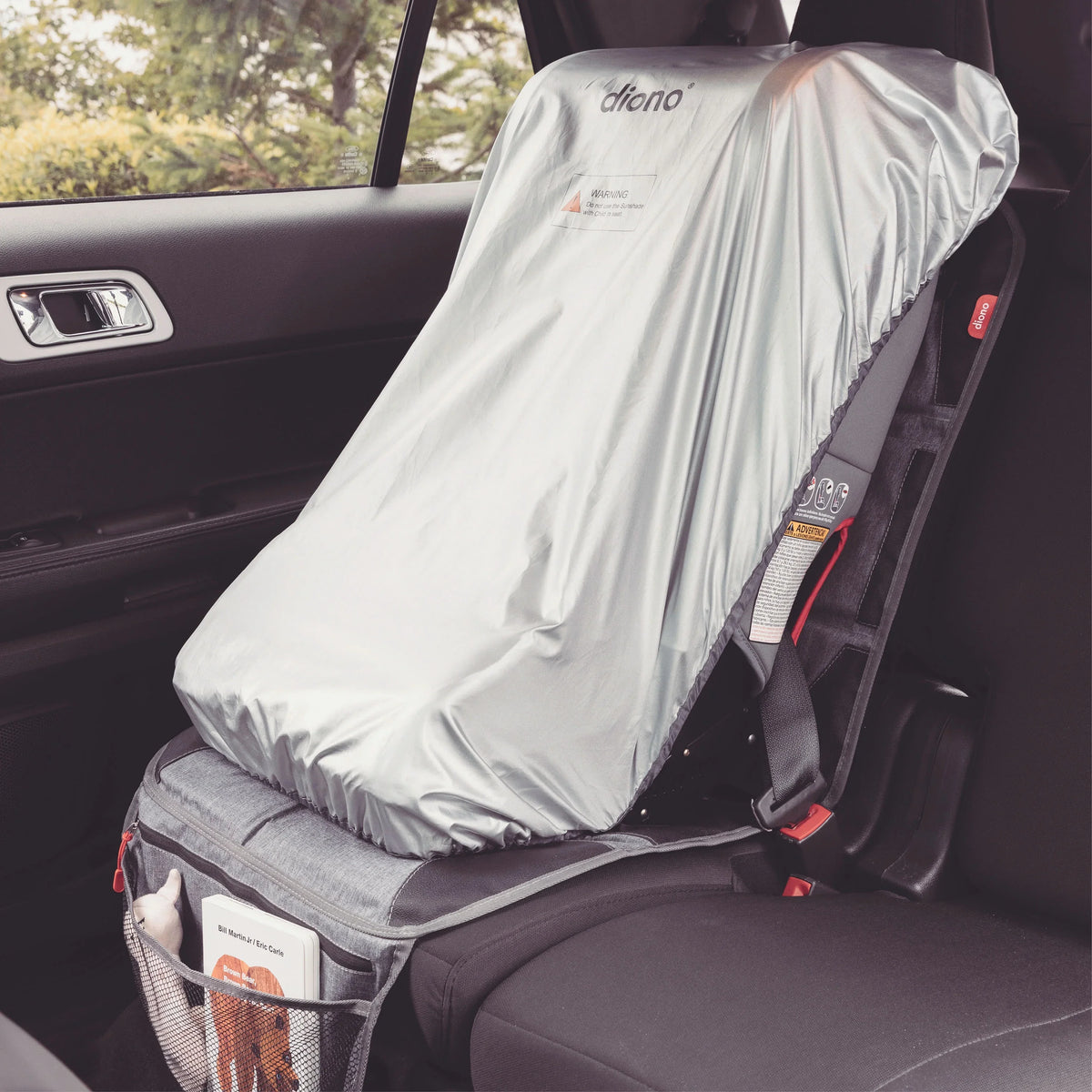 Diono Ultra Mat Car Seat Protector, Crash Tested, Water Resistant, Gray