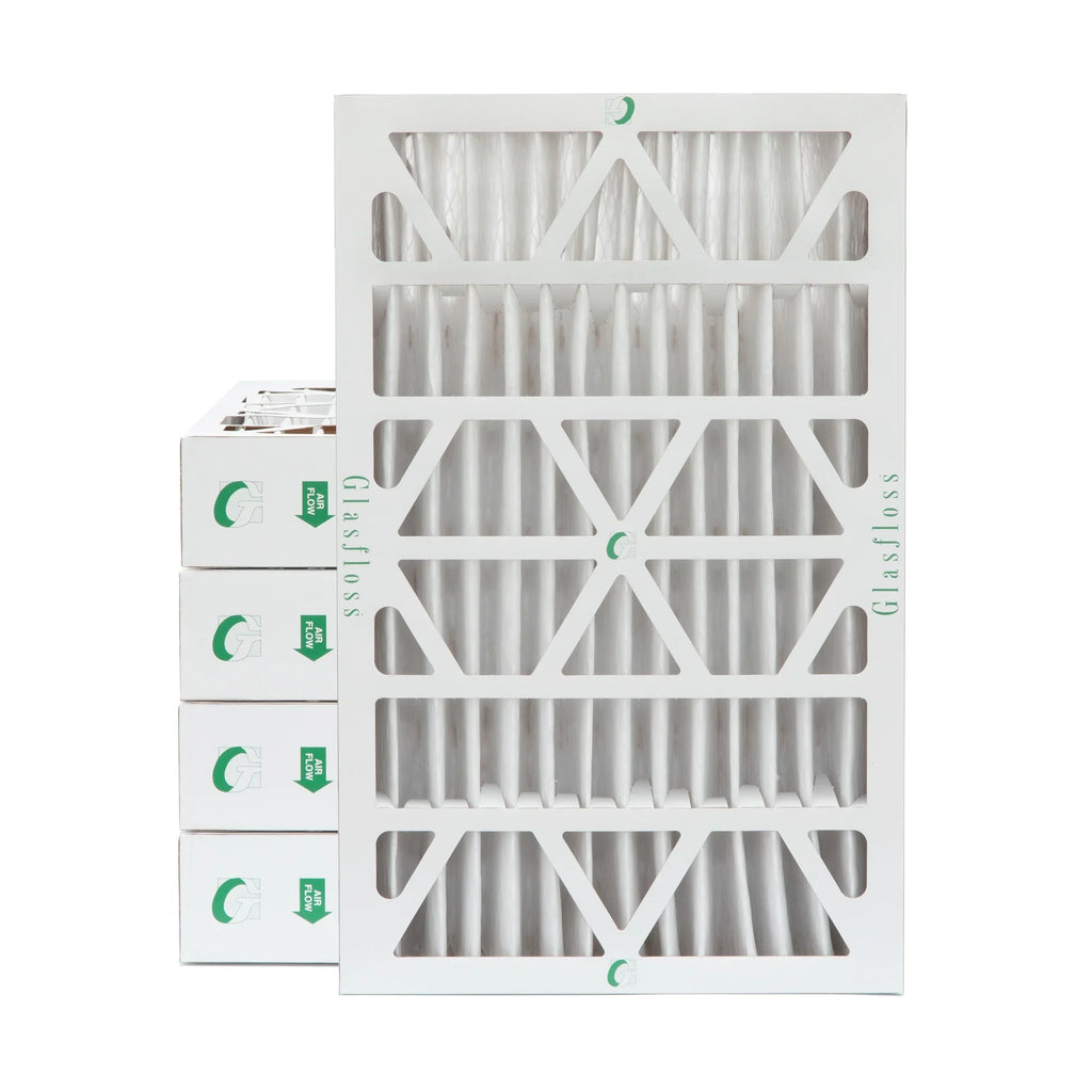 ( Quantity 5 ) Exact Size: 11-3/8 x 23-3/8 x 3-3/4. 12x24x4 MERV 10 Pleated HVAC Air Filters by Glasfloss